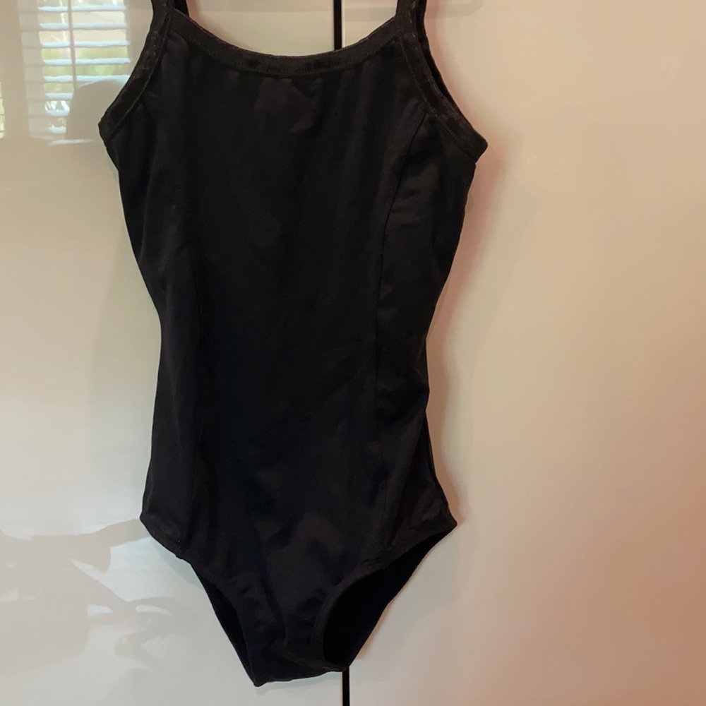 Black dance leotard